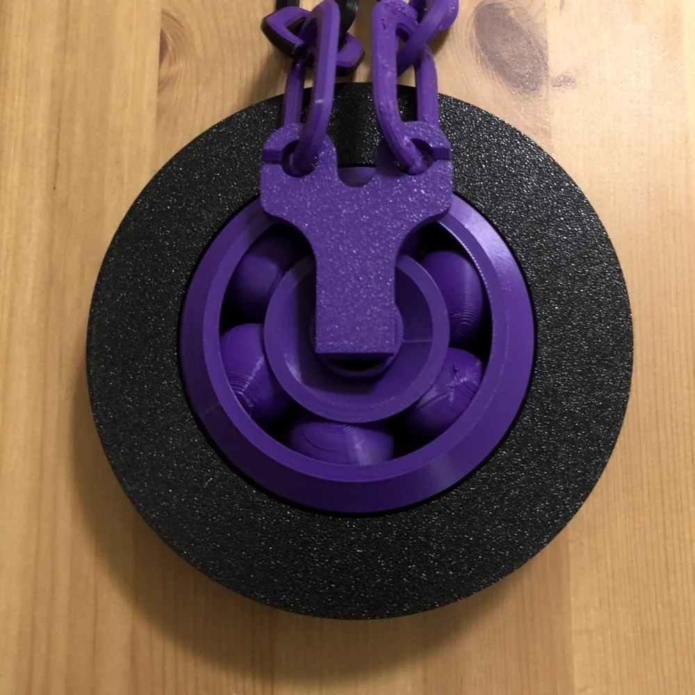 Baltimore Ravens 3D Printed Spinning Fan Chain Purple Black Football NFL